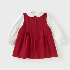 Dave&Bella Toddler Girls Autumn Red A-line Princess Dress