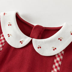 Dave&Bella Toddler Girls Autumn Red A-line Princess Dress