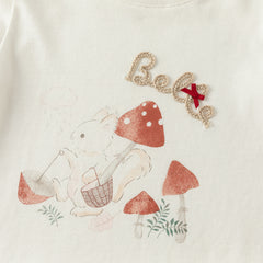 Dave&Bella Girls Autumn Cotton White Classic T-shirts Top