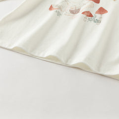 Dave&Bella Girls Autumn Cotton White Classic T-shirts Top