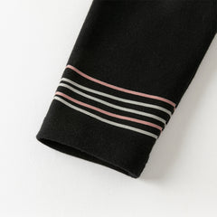 Dave&Bella Toddler Girls Autumn Black Slim Fit Stretch Leggings Pants