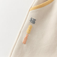 Dave&Bella Boys Autumn Leisure Smoke Blue Hooded Sweatshirt Top Pants Set