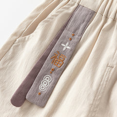 Dave&Bella Boys Autumn Chinese Style Cotton Casual T-shirt Pant Set