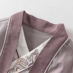 Dave&Bella Boys Autumn Chinese Style Cotton Casual T-shirt Pant Set