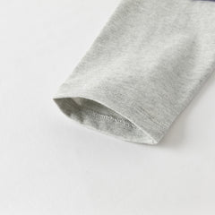 Dave&Bella Toddler Boys Autumn Cotton Cartoon Print T-shirt Tops