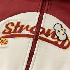 Dave&Bella Toddler Boys Autumn Dark Red Sports Coat Pants Suits Sets