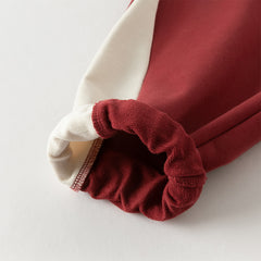 Dave&Bella Toddler Boys Autumn Dark Red Sports Coat Pants Suits Sets