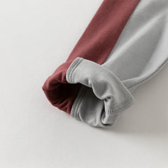 Dave&Bella Boys Autumn Red Cotton Breathable T-shirt Top