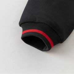 Dave&Bella Boys Autumn Red Long Sleeve V-collar Outdoor Varsity Jackets