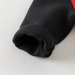 Dave&Bella Boys Autumn Red Long Sleeve V-collar Outdoor Varsity Jackets