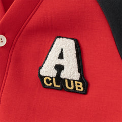 Dave&Bella Boys Autumn Red Long Sleeve V-collar Outdoor Varsity Jackets