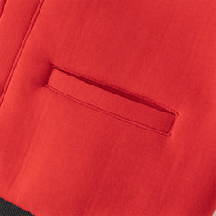 Dave&Bella Boys Autumn Red Long Sleeve V-collar Outdoor Varsity Jackets