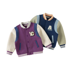 Dave&Bella Boys Autumn Outdoor Varsity Jackets Coat