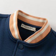 Dave&Bella Boys Autumn Outdoor Varsity Jackets Coat