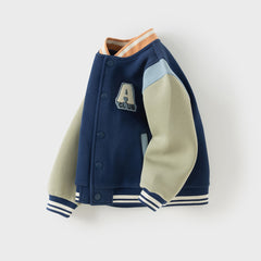 Dave&Bella Boys Autumn Outdoor Varsity Jackets Coat