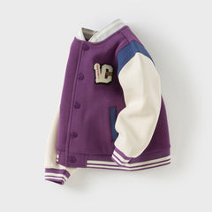 Dave&Bella Boys Autumn Outdoor Varsity Jackets Coat
