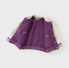 Dave&Bella Boys Autumn Outdoor Varsity Jackets Coat