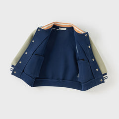 Dave&Bella Boys Autumn Outdoor Varsity Jackets Coat