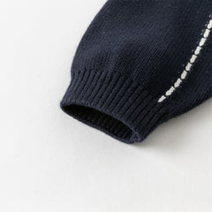 Dave&Bella Toddler Boys Autumn Blue Cotton Casual Coats