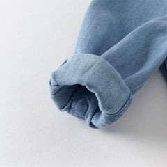 Dave&Bella Boys Autumn Casual Cotton Blue Hoodies Shirt Top