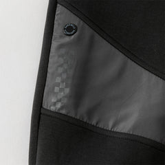 Dave&Bella Boys Autumn Cool Black Outdoor Sports Drawstring Joggers Pants