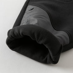 Dave&Bella Boys Autumn Cool Black Outdoor Sports Drawstring Joggers Pants