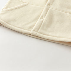 Dave&Bella Toddler Boys Autumn Beige Cozy Cute Fleece Shirts Tops