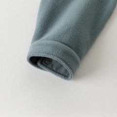 Dave&Bella Toddler Boys Autumn Beige Cozy Cute Fleece Shirts Tops