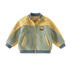 Dave&Bella Toddler Girls Autumn Green Warm Fleece Coat