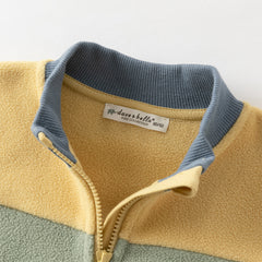 Dave&Bella Toddler Girls Autumn Green Warm Fleece Coat