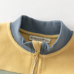 Dave&Bella Toddler Girls Autumn Green Warm Fleece Coat