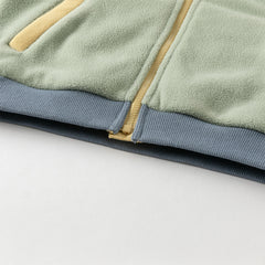 Dave&Bella Toddler Girls Autumn Green Warm Fleece Coat