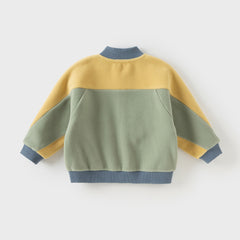 Dave&Bella Toddler Girls Autumn Green Warm Fleece Coat