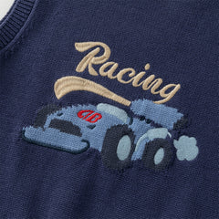 Dave&Bella Boys Autumn Cotton Sleeveless Blue Vest Top