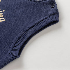 Dave&Bella Boys Autumn Cotton Sleeveless Blue Vest Top