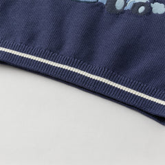 Dave&Bella Boys Autumn Cotton Sleeveless Blue Vest Top