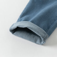 Dave&Bella Boys Autumn Simple Denim Blue Jeans Pant