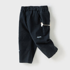 Dave&Bella Toddler Boys Autumn Khaki/Navy Blue Cotton Casual Pants