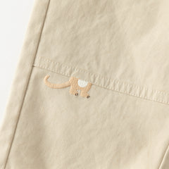 Dave&Bella Toddler Boys Autumn Khaki/Navy Blue Cotton Casual Pants