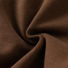 Dave&Bella Toddler Boys Autumn Coffee Brown Drawstring Sweatpants