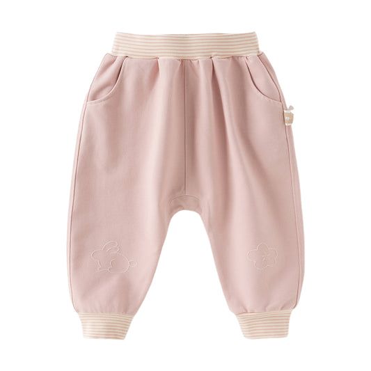 Dave&Bella Toddler Girls/Boys Autumn Causal Pink/Blue Drawstring Pants