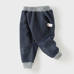 Dave&Bella Toddler Girls/Boys Autumn Causal Pink/Blue Drawstring Pants