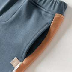 Dave&Bella Toddler Boys Autumn Beige Sweatshirt Long Pants Suits Sets