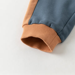 Dave&Bella Toddler Boys Autumn Beige Sweatshirt Long Pants Suits Sets