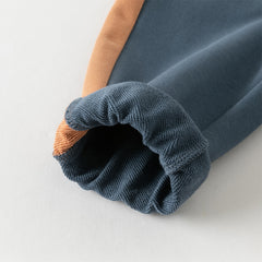 Dave&Bella Toddler Boys Autumn Beige Sweatshirt Long Pants Suits Sets