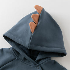 Dave&Bella Toddler Boys Autumn Blue Hooded Sweatshirts Tops