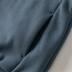 Dave&Bella Toddler Boys Autumn Blue Hooded Sweatshirts Tops