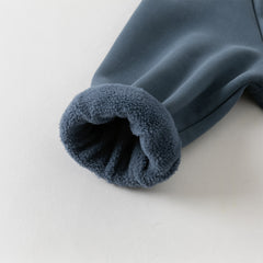 Dave&Bella Toddler Boys Autumn Blue Hooded Sweatshirts Tops