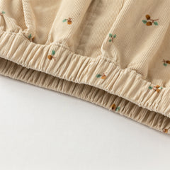 Dave&Bella Todder Boys Autumn Casual Cotton Yellow Print Drawstring Pants