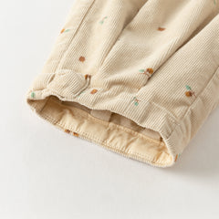 Dave&Bella Todder Boys Autumn Casual Cotton Yellow Print Drawstring Pants